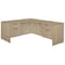 Regency Legacy 66 x 77 in. L Desk with Double Pedestal Drawer Unit- Noble Oak LLD663047NO - alternate 1